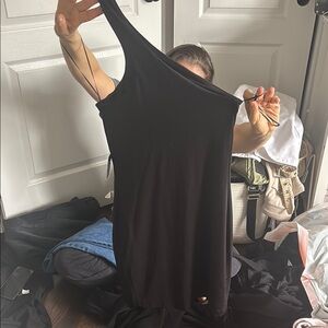 Black One-Shoulder Dress